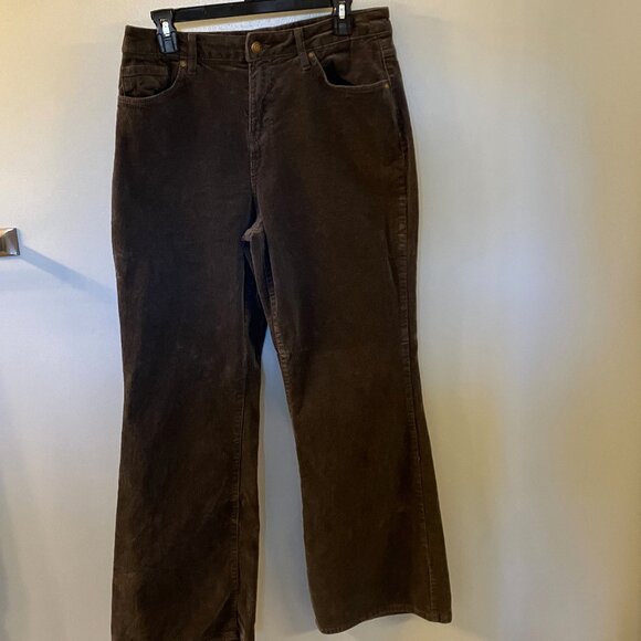 Falls Creek Women's Bootcut Flare Gray Corduroys Size 12 - Picture 1 of 7